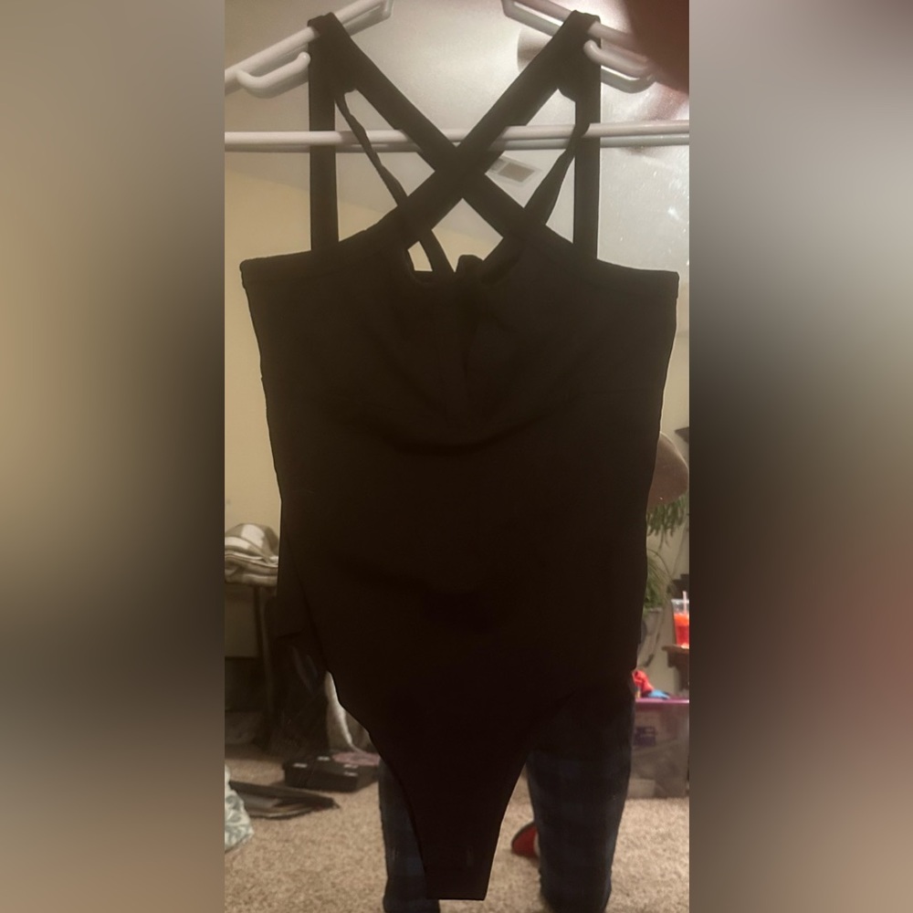 Black Strappy Bodysuit